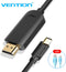 Vention USB C naar HDMI kabel - 4K Thunderbolt HDMI Adapter - 1.5 meter