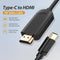Vention USB C naar HDMI kabel - 4K Thunderbolt HDMI Adapter - 1.5 meter