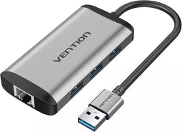 Vention USB Hub 3.0 Gigabit LAN Ethernet Adapter en 3x USB 3.0