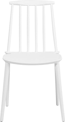 VENTNOR - Eetkamerstoel - Wit - Synthetisch materiaal