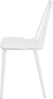 VENTNOR - Eetkamerstoel - Wit - Synthetisch materiaal