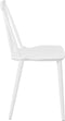 VENTNOR - Eetkamerstoel - Wit - Synthetisch materiaal