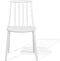 VENTNOR - Eetkamerstoel - Wit - Synthetisch materiaal