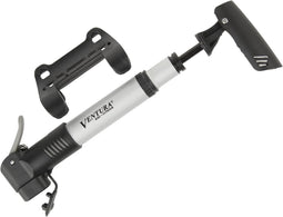 Ventura Fietspomp Mini Dubbel Telescopisch Opvouwbaar T-handvat
