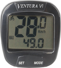 Ventura VI - Fietscomputer - Zwart