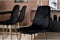 Venture - Home - Eetkamerstoelen - 2 - st - Polar - fluweel - zwart - en - messing