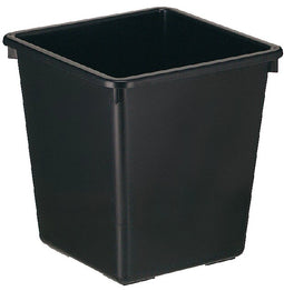 Vepa Bins - Papierbak kunststof vierkant s 21liter zwart | 4 stuks