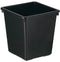 Vepa Bins - Papierbak kunststof vierkant s 21liter zwart | 4 stuks
