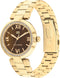 Tommy Hilfiger TH1782631 Alice Dames Horloge - Mineraalglas - Staal - Goudkleurig/Rosé goudkleurig - 34 mm breed - Quartz - Vouw/Vlindersluiting