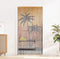 vidaXL - Insectengordijn - 100x200 - cm - bamboe - palmboom - print