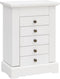 vidaXL - Sieradenkastje - met - spiegel - 25x13,5x34 - cm - MDF
