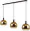 Hanglamp Trophy straight 3-lichts - Goud | BY-OLAF