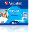 Verbatim 43325 CD-R AZO Wide Inkjet Printable Schijven - 10 Stuks / Jewelcase