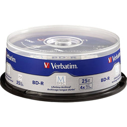 Verbatim 98909 M-Disc Blu-ray 25 GB 25 stuk(s) Spindel