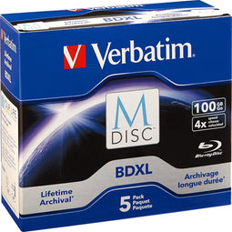 Verbatim 98913 M-Disc Blu-ray XL 100 GB 5 stuk(s) Jewelcase