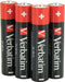 Verbatim Alkaline batterij AAA 4x(#49500)