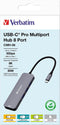 Verbatim CMH-08 USB Type-C 5000 Mbit/s Zilver