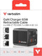 Verbatim GaN Wandlader 65W 2-Poorten EU/VK/VS Adapter