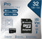 Verbatim Micro SDHC Pro 32GB Class 10 UHS-I incl Adapter