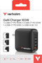Verbatim Mini GaN Muurlader 165W 4-Poorten EU/VK/VS Adapter