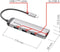 Verbatim USB 3.2 Gen 1-hub 4 poorten Met USB-C stekker, LED-weergave Grijs