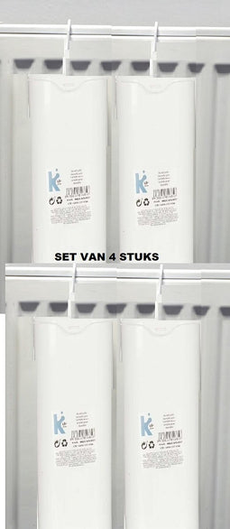 Verdampingsbakje kunststof wit set van 4 stuks