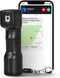 Verdedigingsspray Smart - Zwart | Automatische telefonische noodoproep en locatie aanduiding via SMS naar 5 contacten | 130dB alarm | Wettelijk toegestane verfspray | LED-verlichting | Deelbare magnetische sleutelhanger