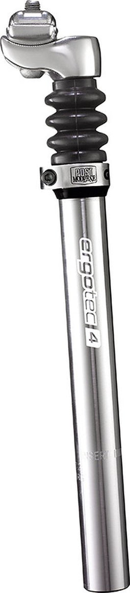 Verende zadelpen Ergotec Glide 27.2 x 350 mm - zilver