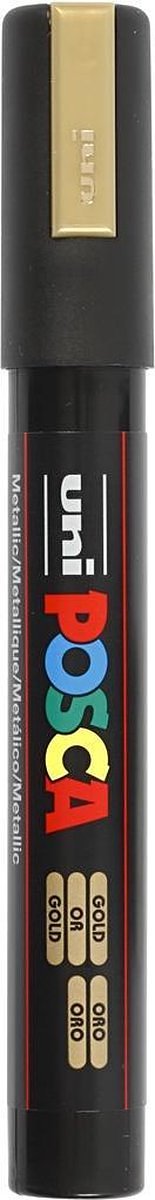 Verfstift Posca M goud - 1 stuks