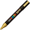 Verfstift Posca M goud | 6 stuks