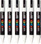 Verfstift Posca M wit | 6 stuks