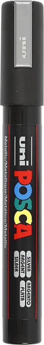 Verfstift Posca M zilver - 1 stuk