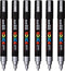 Verfstift Posca M zilver | 6 stuks