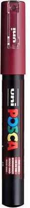 Verfstift posca pc1mc ef wijnrood