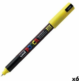 Verfstift Posca PC1MR EF geel | 6 stuks