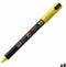 Verfstift Posca PC1MR EF geel | 6 stuks
