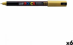 Verfstift Posca PC1MR EF goud | 6 stuks
