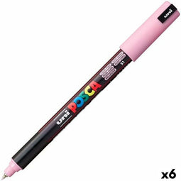 Verfstift Posca PC1MR EF lichtroze | 6 stuks