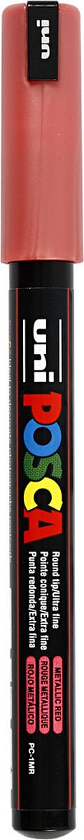 Verfstift posca pc1mr ef metallic rood