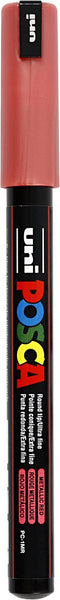 Verfstift posca pc1mr ef metallic rood