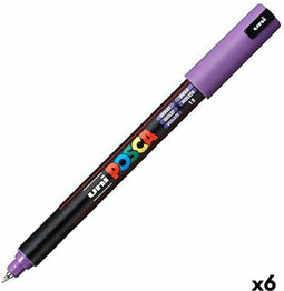 Verfstift Posca PC1MR EF paars | 6 stuks