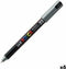 Verfstift Posca PC1MR EF zilver | 6 stuks