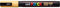 Verfstift Posca PC3M F abrikoos | 6 stuks