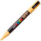 Verfstift Posca PC3M F abrikoos | 6 stuks