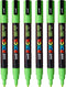 Verfstift Posca PC3M F appelgroen - 6 stuks