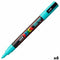 Verfstift Posca PC3M F aquagroen | 6 stuks