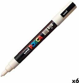 Verfstift Posca PC3M F beige | 6 stuks