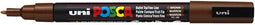 Verfstift Posca PC3M F bruin | 6 stuks