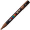 Verfstift Posca PC3M F bruin | 6 stuks