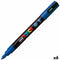 Verfstift Posca PC3M F donkerblauw | 6 stuks
